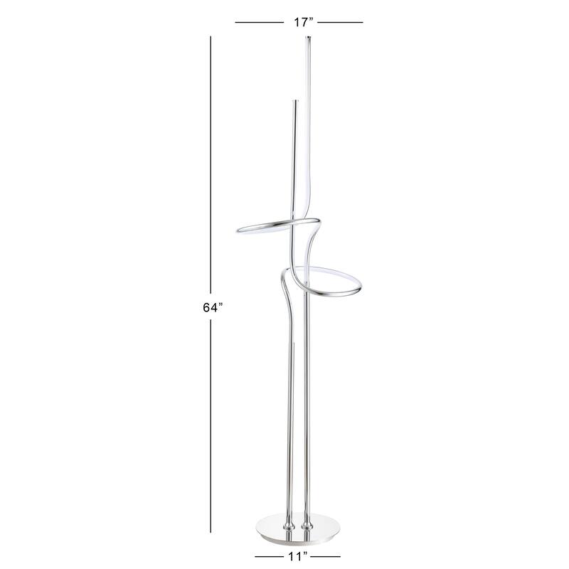 Ali Minimalist Dimmable Metal Integrated LED Floor Lamp, by JONATHAN Y