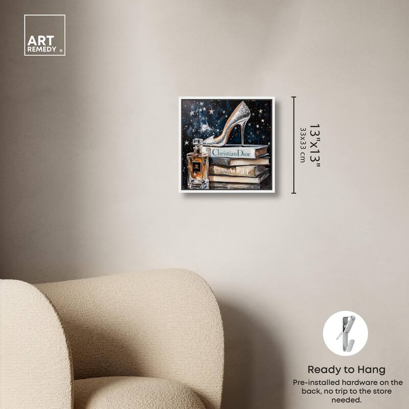 Sparkling Stars Heel Canvas by Art Remedy