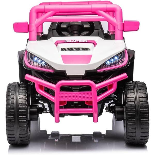 slide 2 of 6, 12V Kids Ride on Car W/Parents Remote Control,4x30W Powerful Motor Assembly Required - Kids