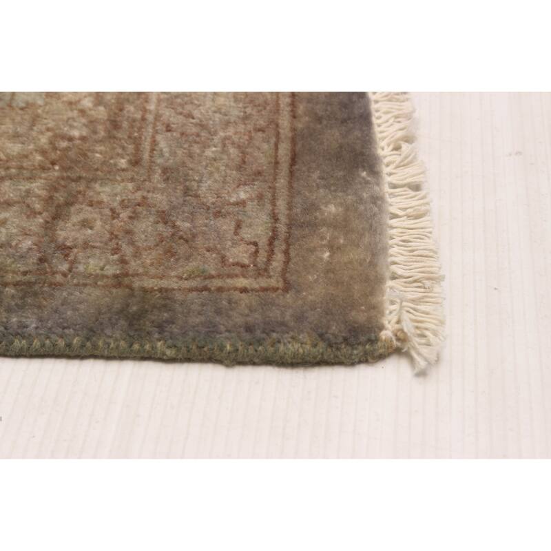 ECARPETGALLERY Hand-knotted Vibrance Light Grey Wool Rug - 6'0 x 8'9