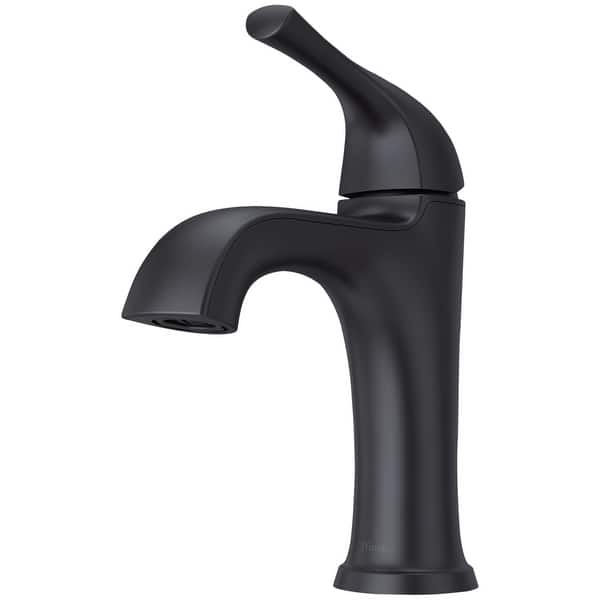 slide 2 of 14, Pfister LG42-MCA0 McAllen 1.2 GPM Single Hole Bathroom Faucet with Matte Black