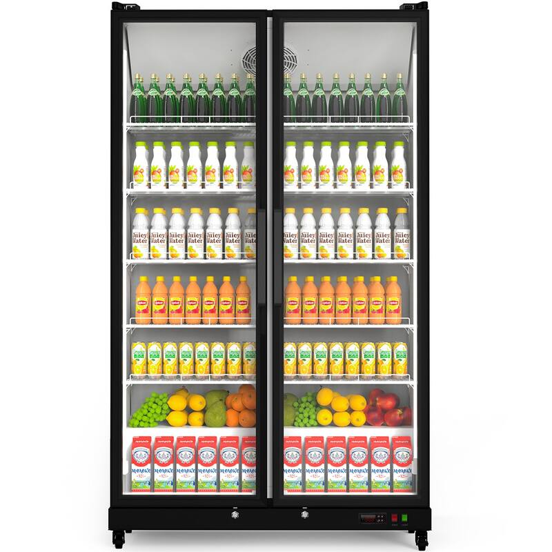 Yeego 27.12 cu.ft Commercial Beverage Display Cooler Refrigerator - 27.12 cu.ft