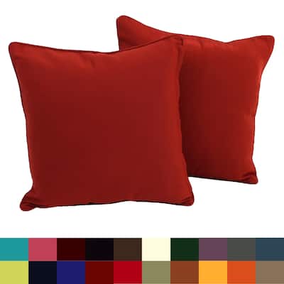 18-inch Twill Throw Pillows (Set of 2)