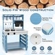 preview thumbnail 8 of 8, Double-Sided Wooden Play Kitchen and Grocery Stand with Stoves Perfect for Boys and Girls - 23" x 22" x 34" (L x W x H)