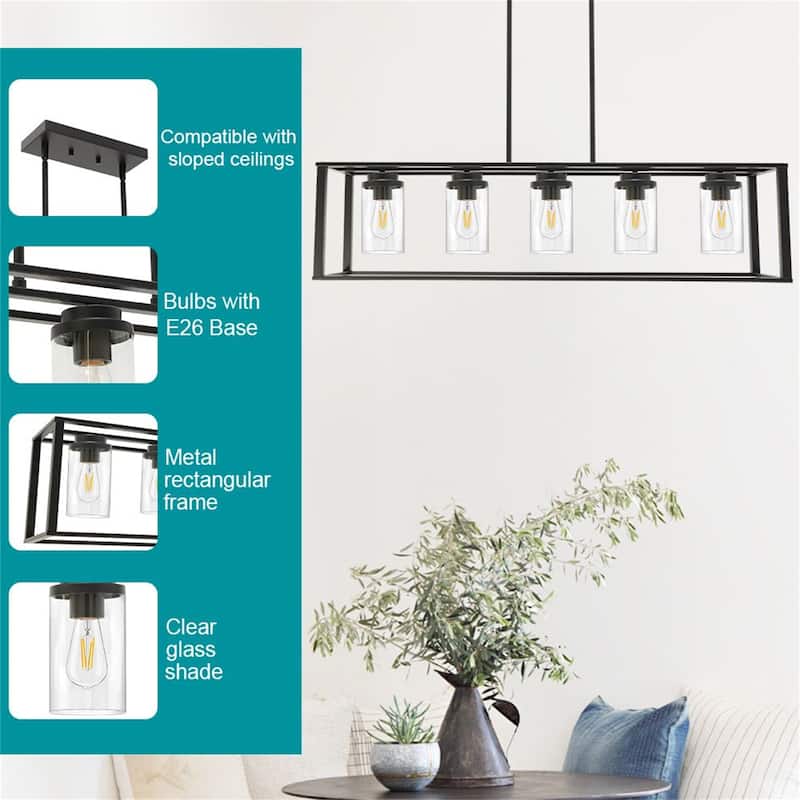 Kitchen Island Lighting 5-Light Pendant