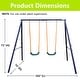 preview thumbnail 2 of 3, Heavy-Duty Outdoor Playground Equipment Kids Swing Sets w/2 Swings
