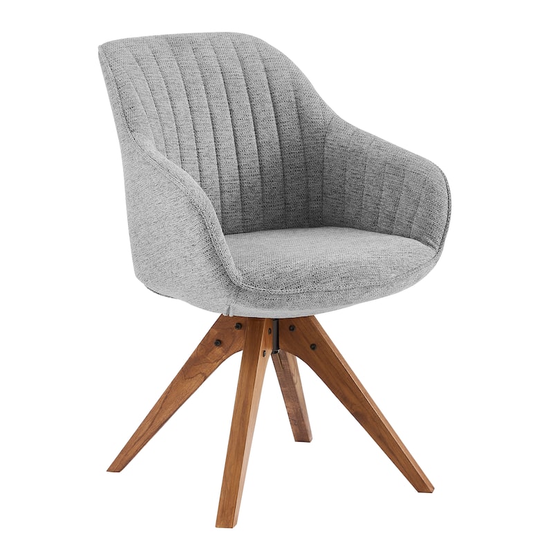 Art Leon Classical Swivel Office Accent Chair with Wood Legs