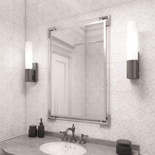 Allan Andrews Elsie Silver & Acrylic Decorative Wall Mirror