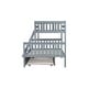 preview thumbnail 11 of 55, Detachable Rubber Wood Twin Over Full Bunk Bed with Trundle