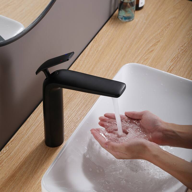 Single Handle Bathroom Vessel Sink Faucet One Hole Bathroom Vessel Faucets Modern Tall High Basin Vanity Mixer Taps