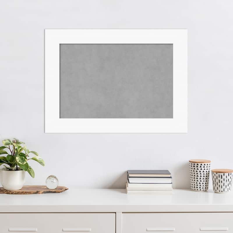 Amanti Art Basic White Framed Magnetic Board