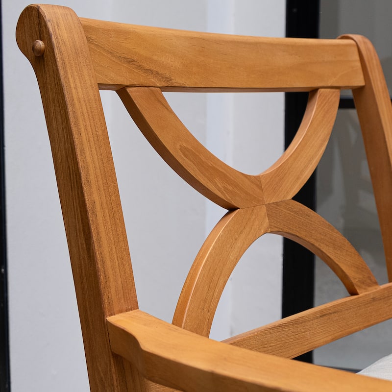 Cambridge Casual Lowell 7-Piece Teak Patio Extendable Dining Set