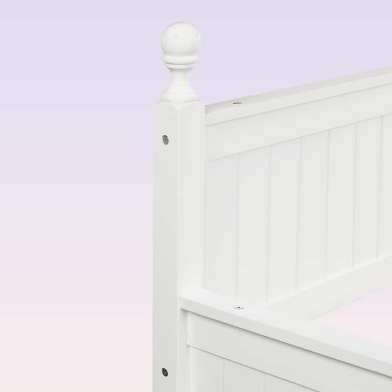 Modern Twin Size Wood Daybed with Twin Size Trundle