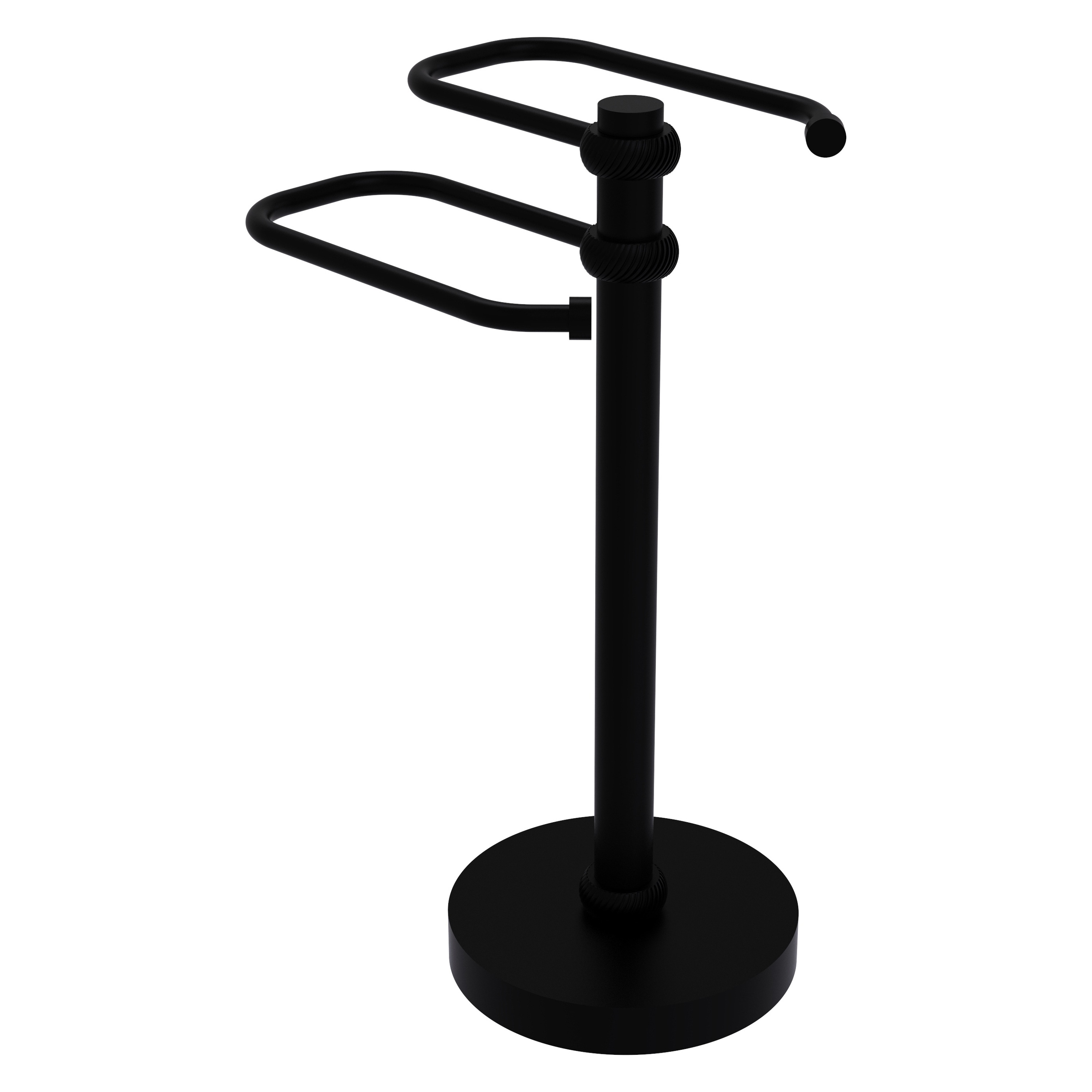 Allied Brass Free Standing Two Arm Guest Towel Holder