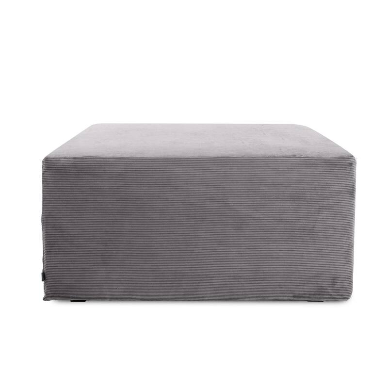 Universal Square Ottoman Pana Natural - Grey