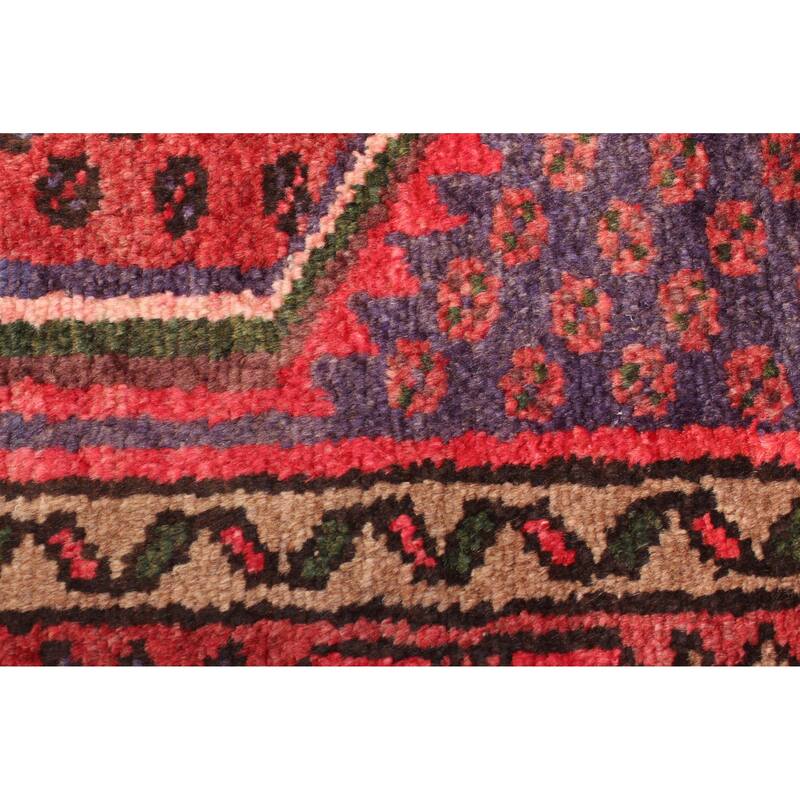 ECARPETGALLERY Hand-knotted Andelz Red Wool Rug - 4'3 x 6'7