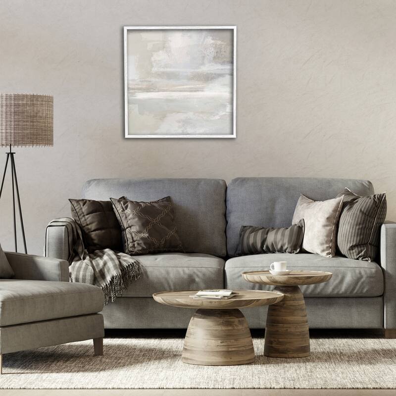 Stupell Contemporary Neutrals Abstract Framed Giclee Art Design By Rachel Springer