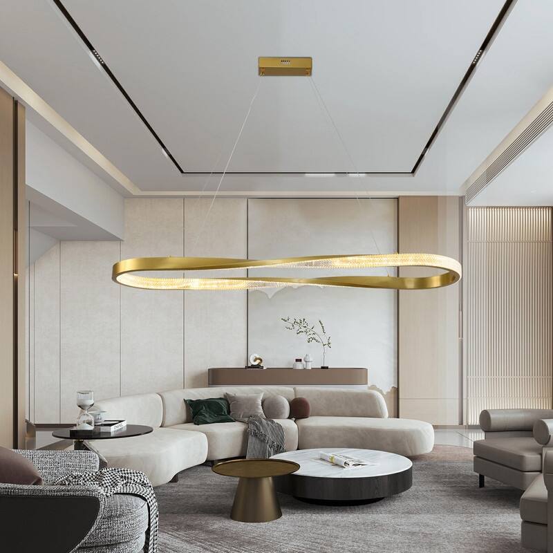 Modern Led Chandelier Dimmable Pendant Light Kitchen Island Lighting