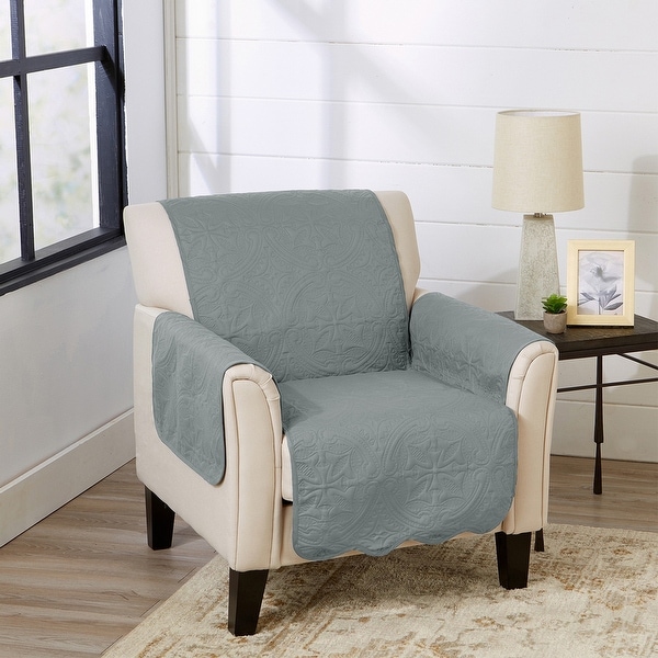 Great Bay Home Elenor Solid Reversible Chair Furniture Protector. Opens flyout.