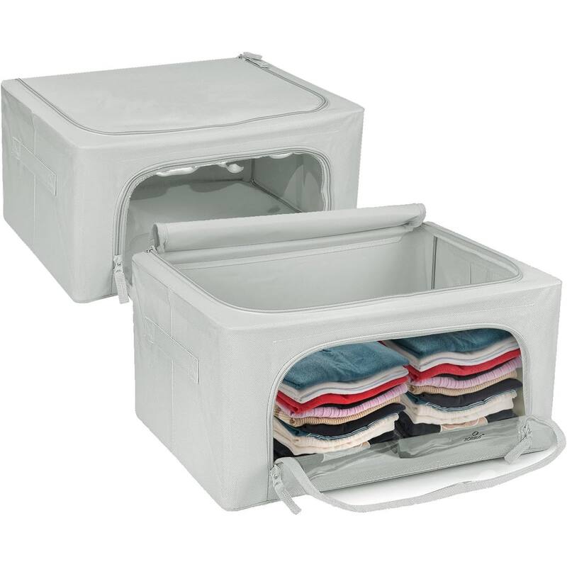 Storage Box with Window,Small-2 Pack