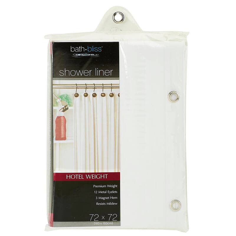 Bath Bliss 2 Pack Premium Shower Curtain Liner
