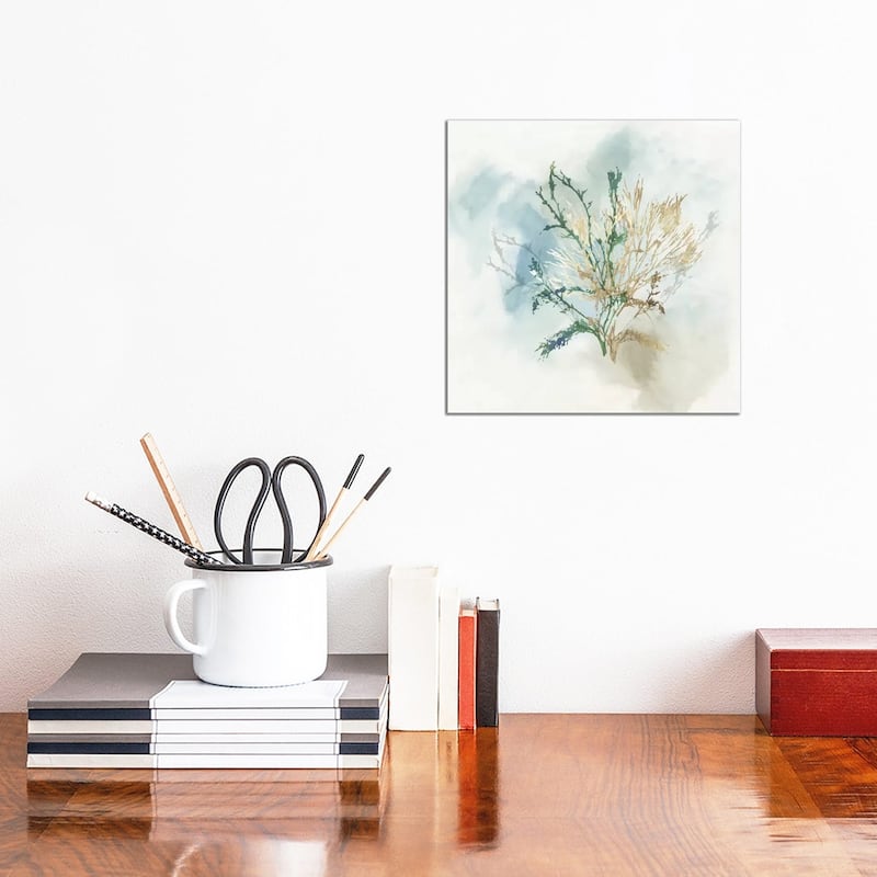 iCanvas "Green Coral II " by Aimee Wilson Canvas Print - 12x12x1.5