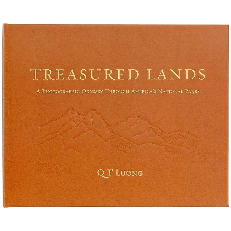 Graphic Image Treasured Lands Coffee Table Book, Leather, Tan