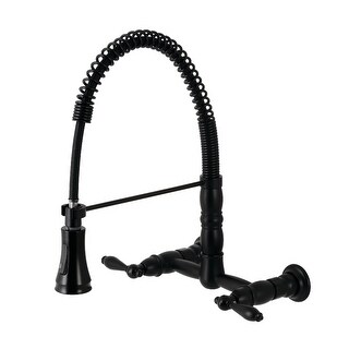 Heritage Two-Handle Wall-Mount Pull-Down Sprayer Kitchen Faucet