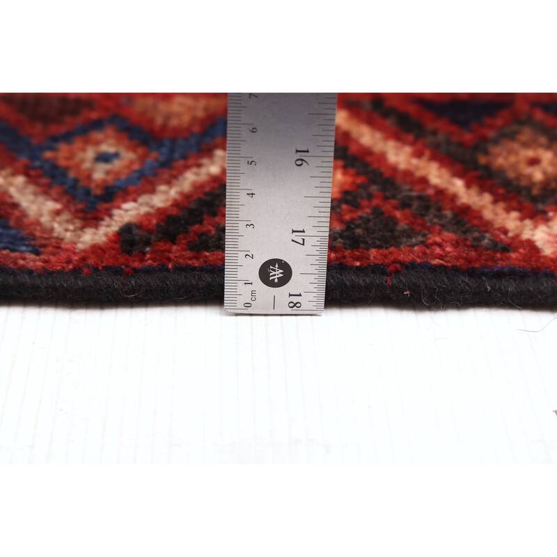 ECARPETGALLERY Hand-knotted Melis Vintage Red Wool Rug - 4'2 x 5'3