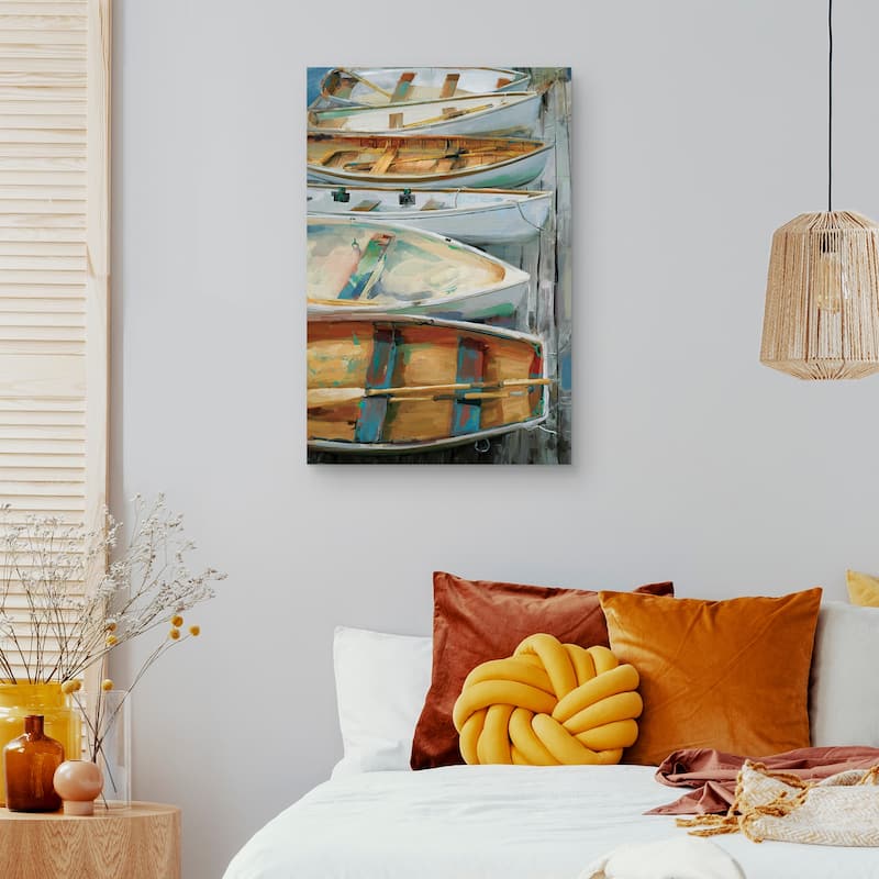 Dockside by Studio Arts Canvas Art Print