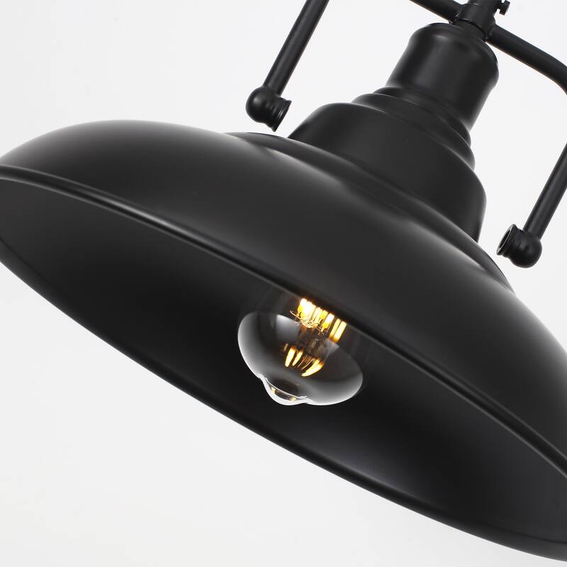 60-Watt 1-Light Pendant Light with Dome Shade for Kitchen Island, Classic Semi Flush Mount Chandelier for Dining Room