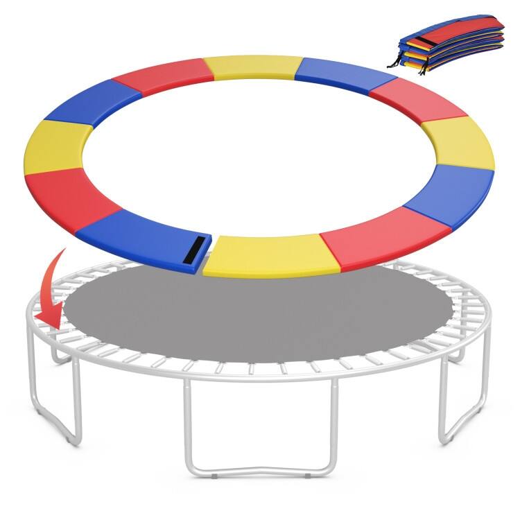 Multicolor PVC Foam Trampoline Safety Pad with Elastic Straps - Multi Color