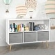 preview thumbnail 20 of 34, Kids bookcase with Collapsible Fabric Drawers，Made of High-Density MDF - Easy Setup
