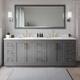 Option Dark Gray / White Quartz Top / Brushed Gold