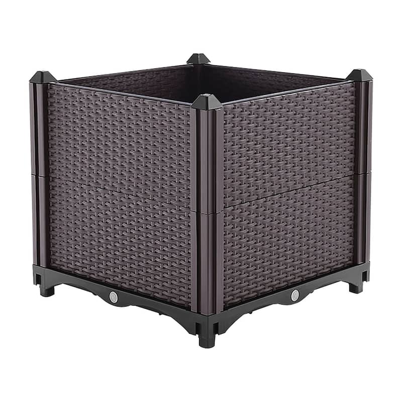 Raised Garden Bed Plant Growth Box with Self-watering System