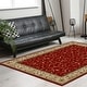 preview thumbnail 5 of 47, Admire Home Living Amalfi Transitional Scroll Pattern Area Rug 3'3" x 4'11"/Surplus2 - Red