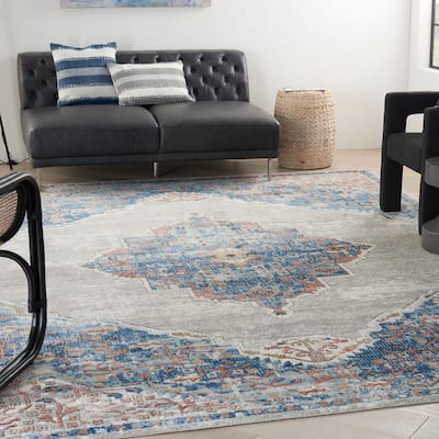 Nourison Concerto Vintage Persian Center Medallion Area Rug