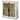 StyleCraft Tucker Two Tone Cabinet with Tempered Glass Window Pane Doors