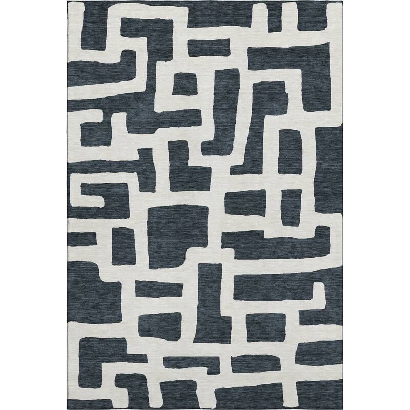 Premium Washable Super Soft Geo Maze Mayfield Rug