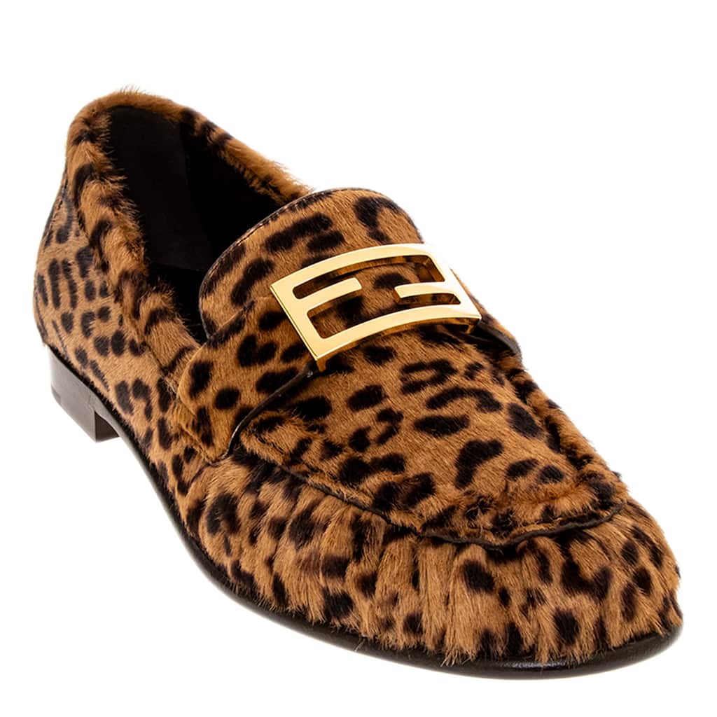 Fendi Printed Cavallino Loafers
