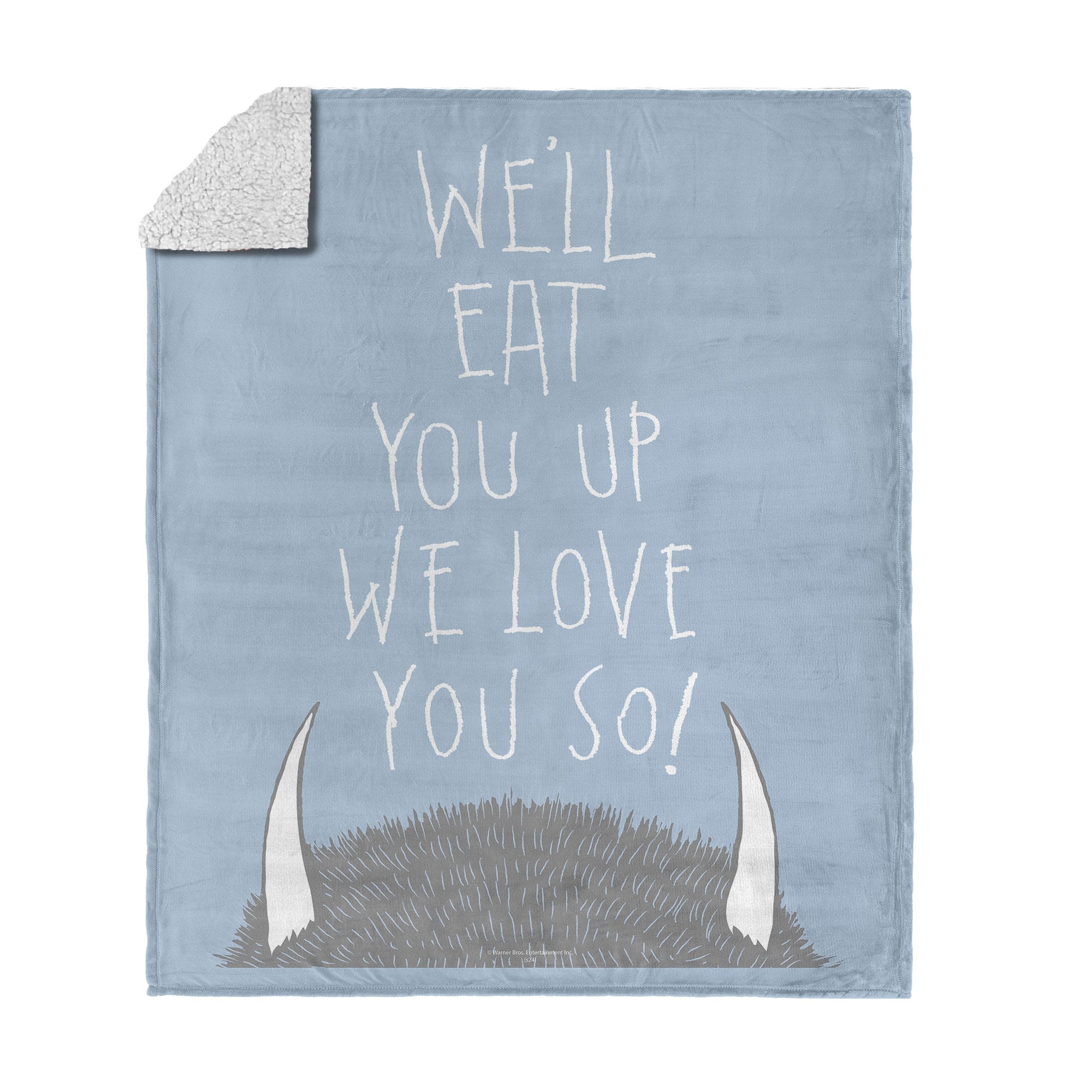 Warner Brothers Where the Wild Things Are Silk Touch Sherpa Throw Blanket