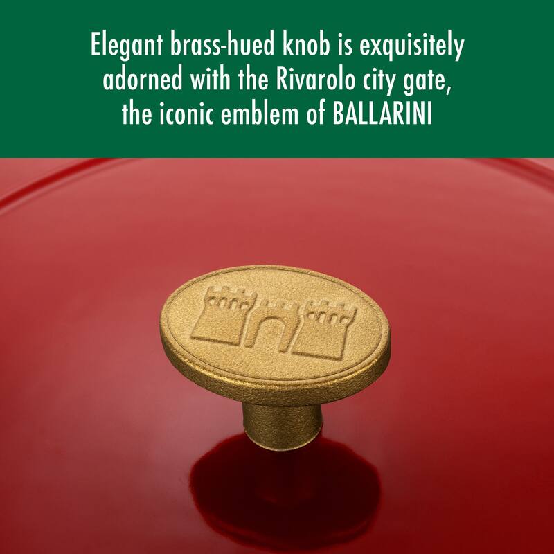 BALLARINI Bellamonte Cast Iron 7.5-qt Round Dutch Oven - 7.6-qt