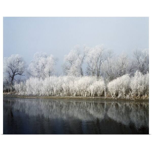 Shop Hoarfrost Covered Trees Along Mississippi River Upper Mississippi National Wildlife Refuge Wisconsin Multi Free Shipping On Orders Over 45 Overstock 16881292