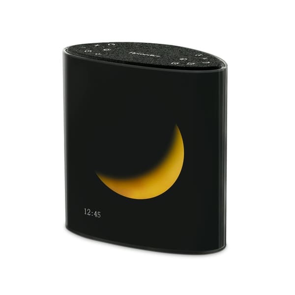 slide 2 of 7, Homedics Sound Sleep Moon Dream™ SS‑6200 | Moon Phase Clock • Bluetooth Speaker • 18 Nature & Music Sounds - Black - N/A