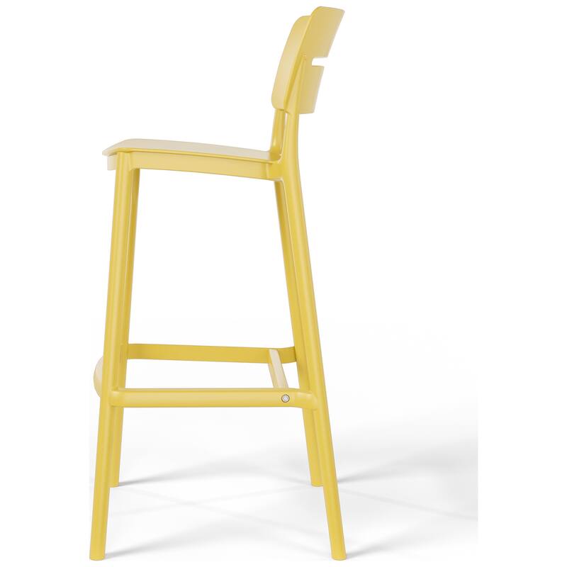 Frond and Form 29.5 Inch Outdoor Bar Stool (Set of 2)