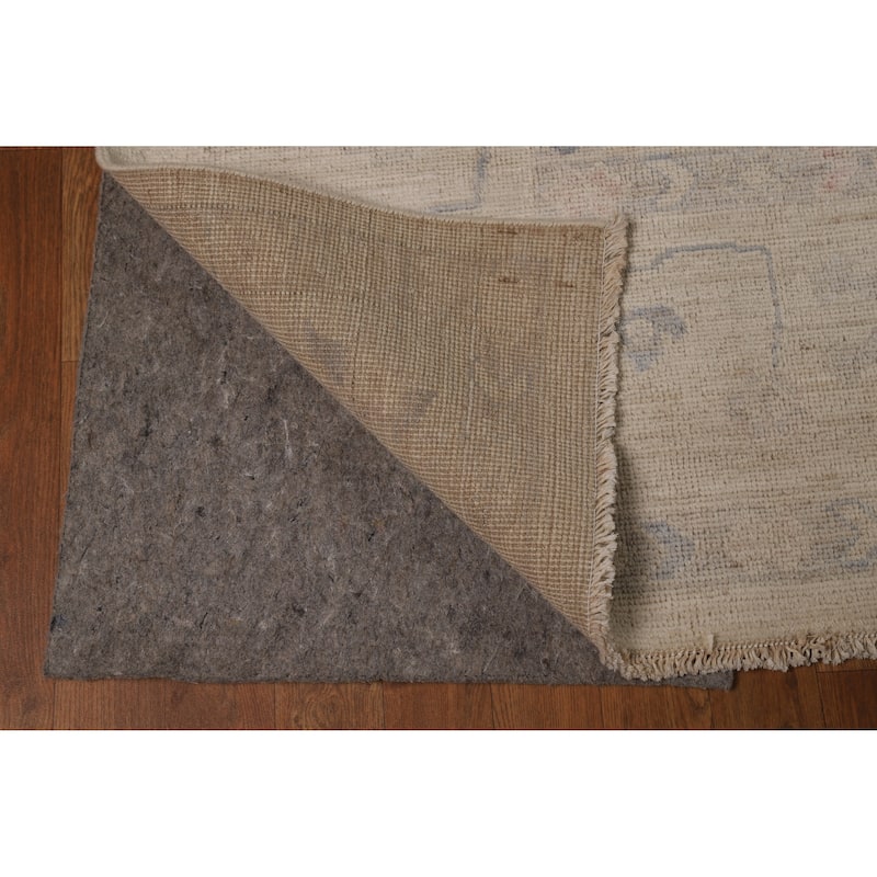 Vegetable Dye Oushak Turkish Rug Hand-Knotted Oriental Wool Carpet - 8'4"x 9'10"