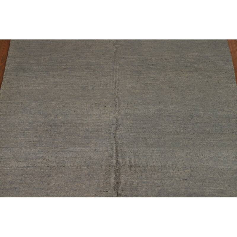 Hand Knotted Oriental 100% Wool Carpet Modern Modern Beige & Ivories Gabbeh Area Rug - 5' 9'' X 3' 8''