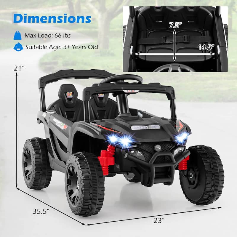 Honeyjoy 12V Kids Ride On Car Battery Powered Electric Remote Control - See Details