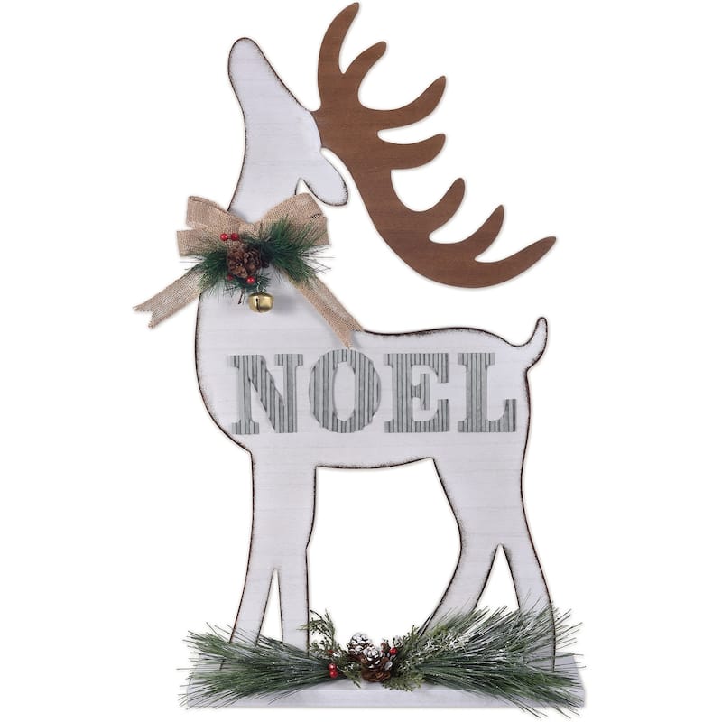 Wood Deer Tabletop 32"
