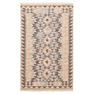 Ankara Grey Kilim 5'0" x 8'2" - 5'0 x 8'2